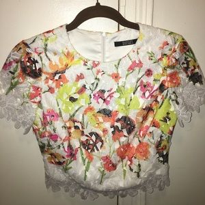 Top with matching skirt